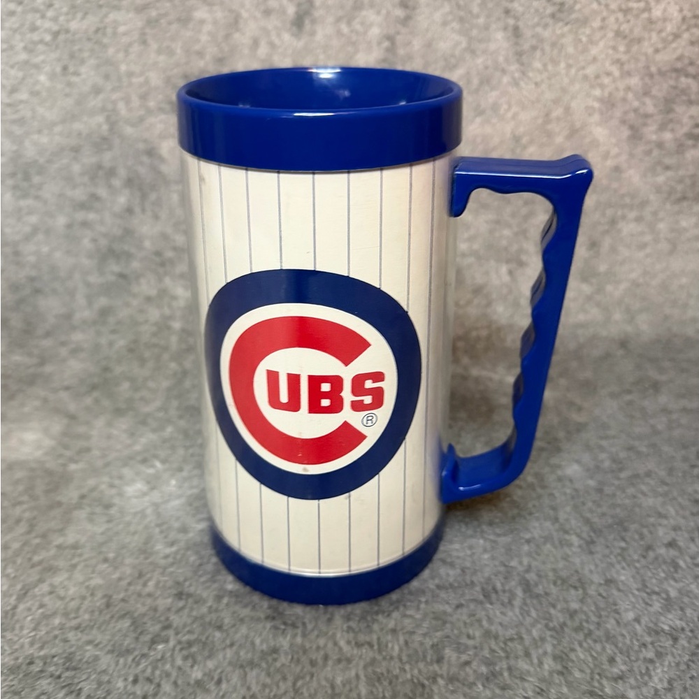 Vintage Chicago Cubs  Thermo Serve Mug Classic Pinstripes Miller Lite